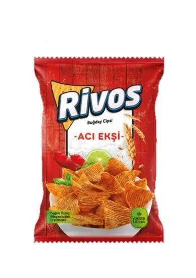 Rivos Buğday Cipsi Acı & Ekşi 56 Gr*24 Adet