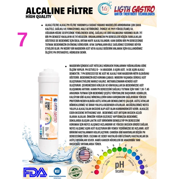 LİGHT GASTRO KAPALI KASA 7 FİLTRE 14 AŞAMA SU ARITMA CİHAZI FİLTRE SETİ - 9