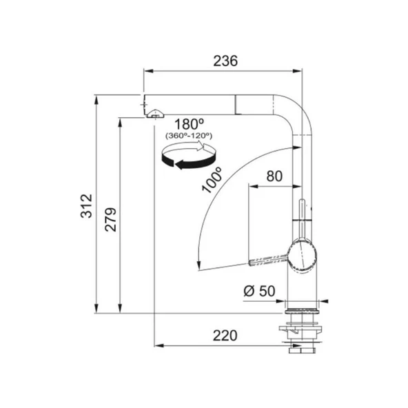Urban Ubg 651-100 Sahara Granit Eviye, Active Plus Doccia 2.0 Batarya Set - 3