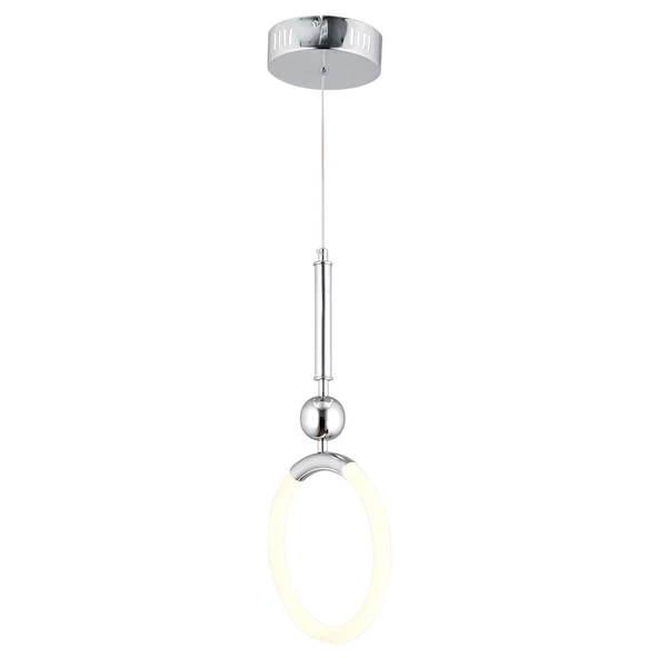 Apliqa Struer Tekli Krom Ledli 20 Watt Modern Koridor, Yatak Odası Salon Sarkıt Led Avize - Resim 3