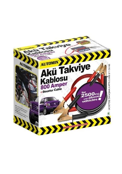 Automix kutulu takviye kablosu 800 Amp