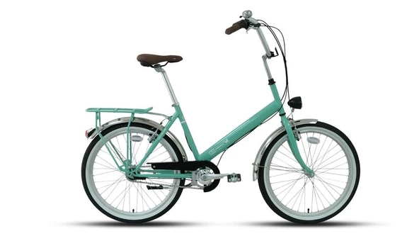 CARRARO PONI KADIN ŞEHİR BİSİKLETİ 450H V 24 JANT 3 VİTES TURKUAZ BEYAZ ürün görseli