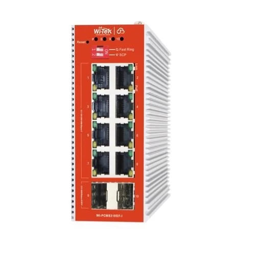 WI-TEK 8port 120w FULL PoE WI-PCMS310GF-I GIGABIT 2X SFP Yönetilebilir Endüstriyel Switch - 2