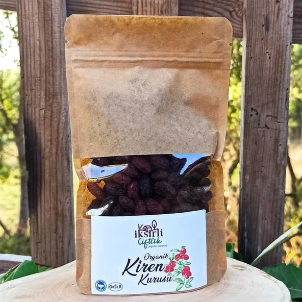 İksirli Çiftlik Organik Kuru Kiren (Kızılcık) 100 g