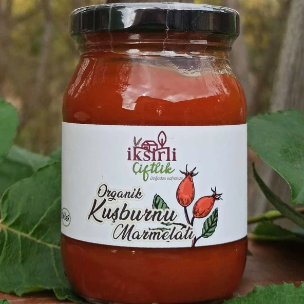 İksirli Çiftlik Organik Kuşburnu Marmelatı 190 g (Organik elma suyu konsantreli)