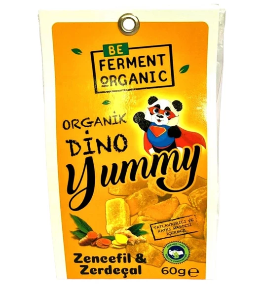 BEFERMENT ORGANİC ZENCEFİL ZERDEÇAL ÖZLÜ YUMMY 60 GR