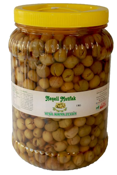 Neşeli Mutfak Yeşil Kırma Zeytin ( Halhali ) 5 Kg