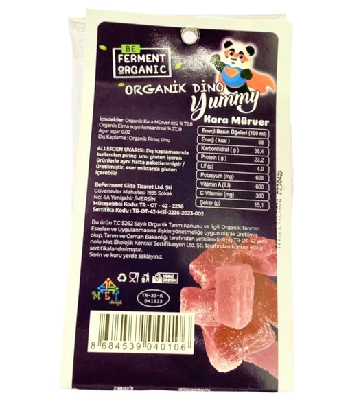 BEFERMENT ORGANİC KARAMÜRVER YUMMY 60 GR - 1