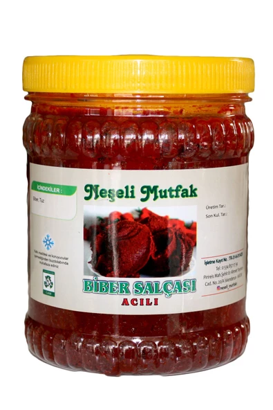 Neşeli Mutfak Hatay Biber Salçası Acı 1 Kg