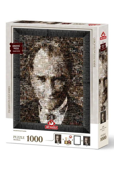 Mustafa Kemal Atatürk 1000  Parça Çerçeveli Puzzle 5690