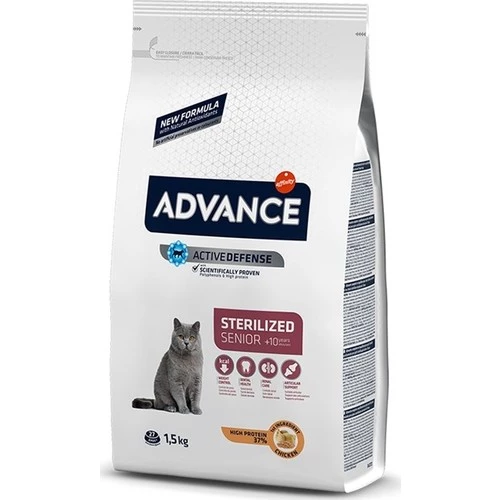 Advance Cat Sterilised Senior Kısırlaştırılmış 10 Yaş Üzeri Kedi Maması 1.5 Kg