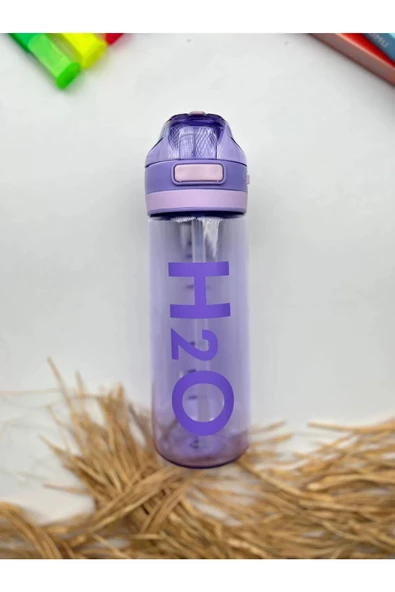 H2O Polikarbon Matara 650 ml Lila Renk