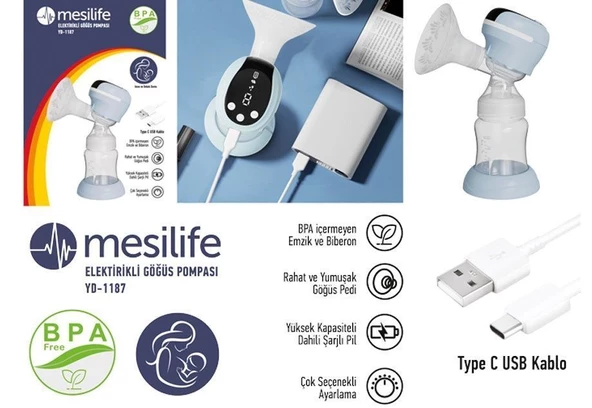 Medikaltec YD 1187  Elektrikli Göğüs Pompası (Üstten Motorlu)