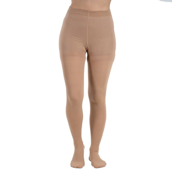 Medikaltec Ccl2 Külotlu Burnu Kapalı Varis Çorabı (Bej) NO:3 - Resim 3