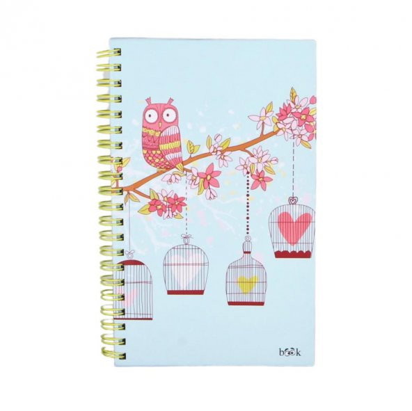 Toptan Defter 60 Adet Spiralli 4 Model Renkli Çizgisiz Sayfa Defter - 3