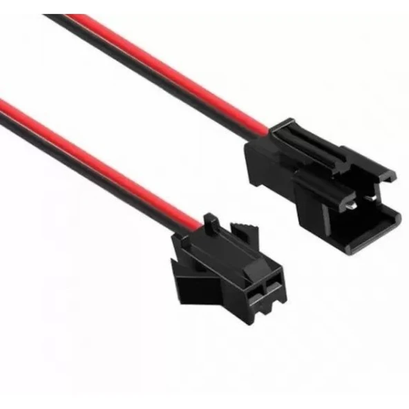 2 Pin Sm Jst Kablo 20cm Erkek - Dişi Takım Birlikte