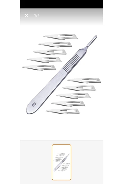 Medikaltec 3 No Bistüri Sapı ( 1 Adet ) Ve 11 No Bistüri Ucu (200 Adet) ürün görseli