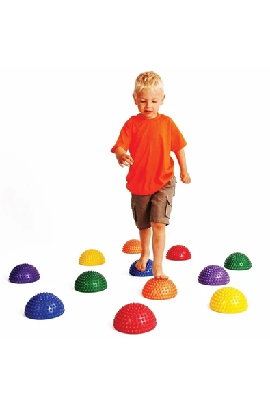 Medikaltec Duyu Denge Nehir Taşlarıdikenli Duyusal Denge Yarım Top6 Lı Set ürün görseli