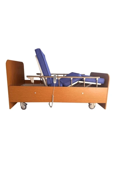 Medikaltec 2 Motorlu Elektrikli Ahşap Hasta Karyolası ürün görseli