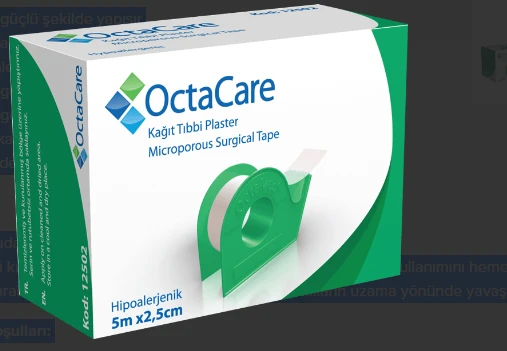 Medikaltec  Kağıt Tıbbi Plaster  5 m x 2,5 cm	1 Adet (Dispenserli)