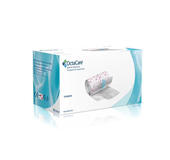 Medikaltec  Şeffaf Pu Tıbbi Plaster Sıvı Geçirmez Banyo Bandı 10 m x 10 cm