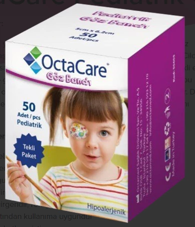 Medikaltec  Pediatrik Göz Pedi Kız 5 cm x 6,2 cm 50 Adet