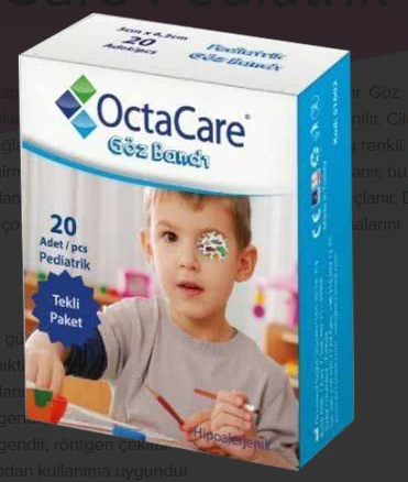 Medikaltec  Pediatrik Göz Pedi Erkek 5 cm x 6,2 cm 20 Adet
