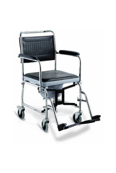 Medikaltec Commode Wheelchair - Wc Ap.tuv.-banyo Tek.sand.