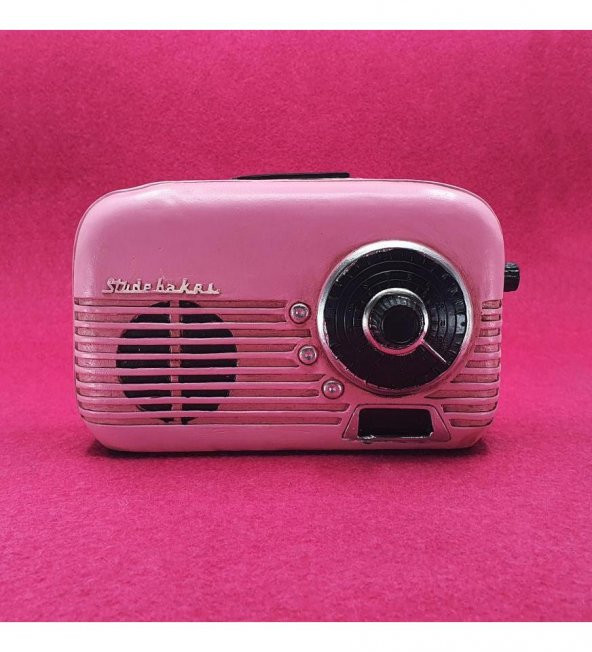 Nostaljik Radyo Kumbara Pembe ürün görseli