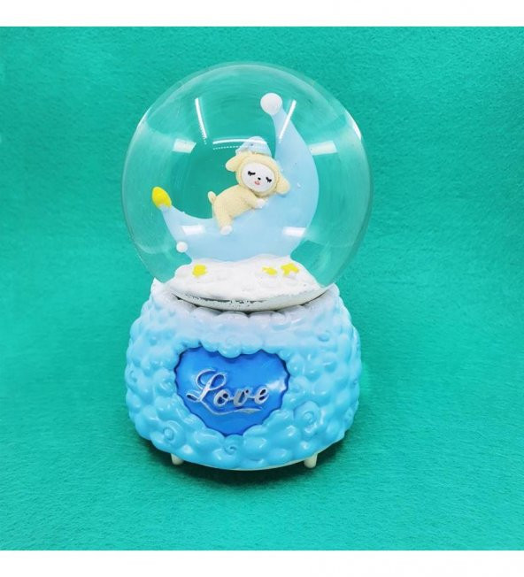 Love Uzay Motorlu Müzikli Kar Küresi - 2