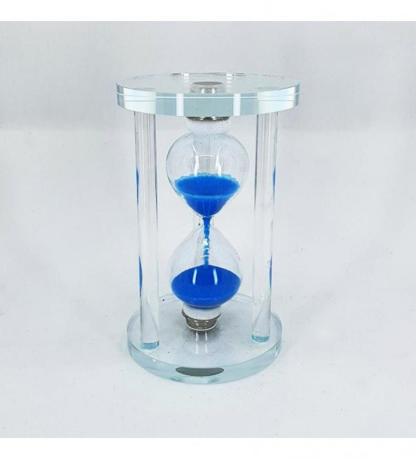 Renkli Kumlu Küçük Boy Cam Kum Saati - 5