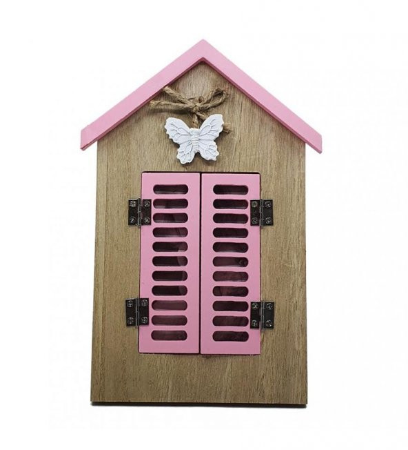 Ahşap Panjurlu Pencere Ev Şeklinde Fotoğraf Çerçevesi - 4