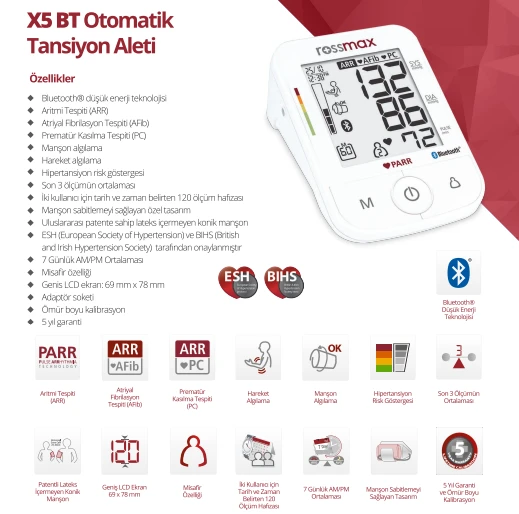 Medikaltec  X5 BT Otomatik Tansiyon Aleti - Resim 3