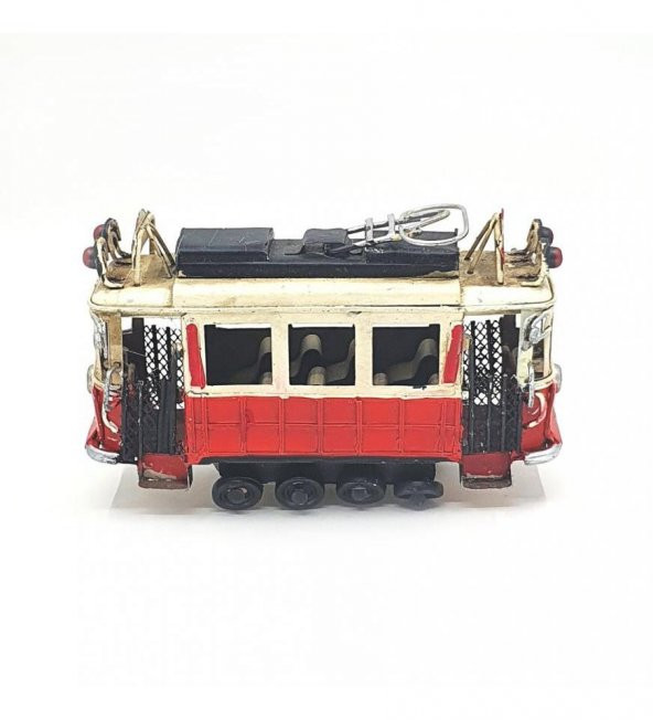 Nostaljik Dekoratif Metal Taksim Tramvay Küçük - 2