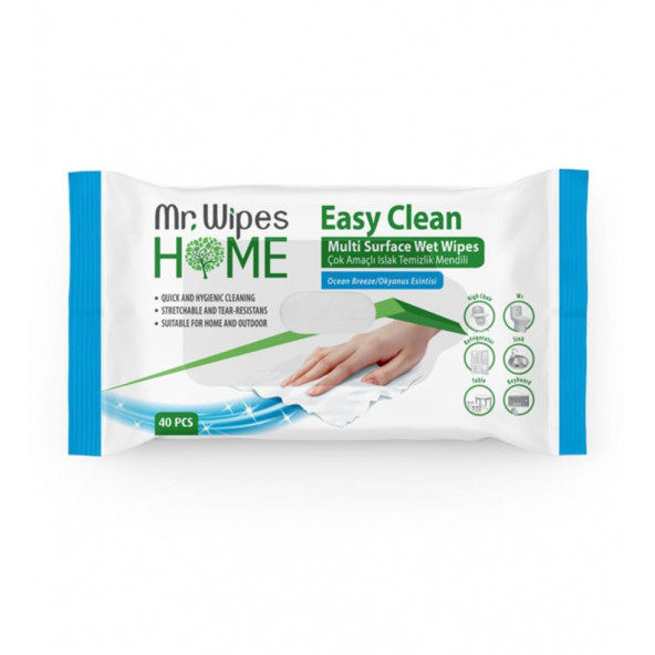 Farmasi Mr.Wipes Easy Clean Temizleme Mendili Okyanus Esintisi Kokulu 40 Adet