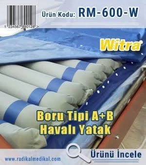 Medikaltec  A+b Ventilasyonlu Boru Tipi Havalı Yatak Özel Çarşaf Hediyeli