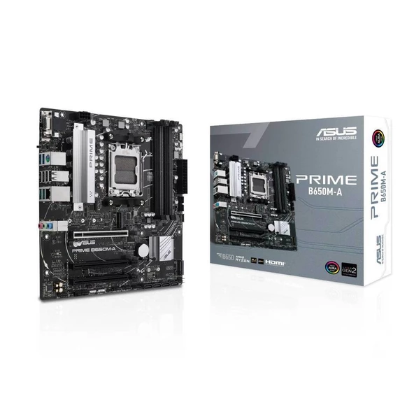 ASUS PRIME B650M-A DDR5 HDMI DP,mDP PCIe 16X v5.0 AM5 mATX