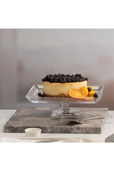 950007 Ayaklı Kare Servis Tabağı 24 Cm - 2