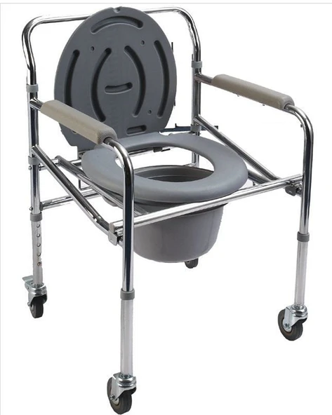 Medikaltec 771 Katlanır Komot Tekerlekli Tuvalet Arabası - Resim 2