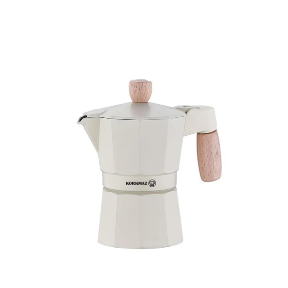 KORKMAZ A5571 ETNA MOKA POT 3 FİNCAN 150 ML BEYAZ - 2