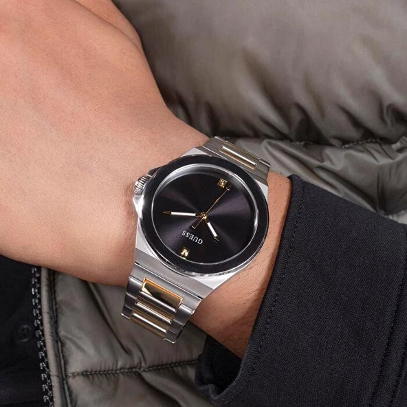 Guess GUGW0833G3 Pırlantalı Erkek Kol Saati - Resim 3