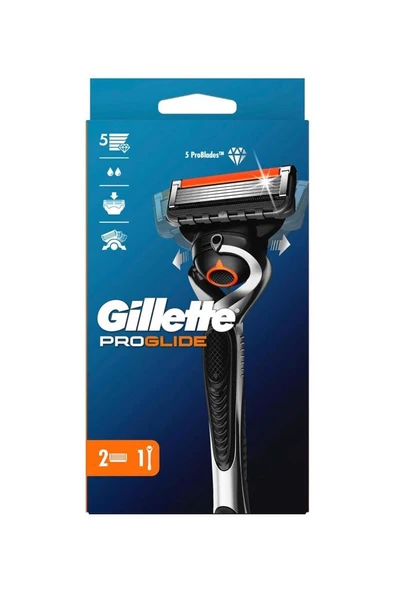 Gillette 5 Pro Glide Tıraş Makinesi+2 Adet Başlık - 2