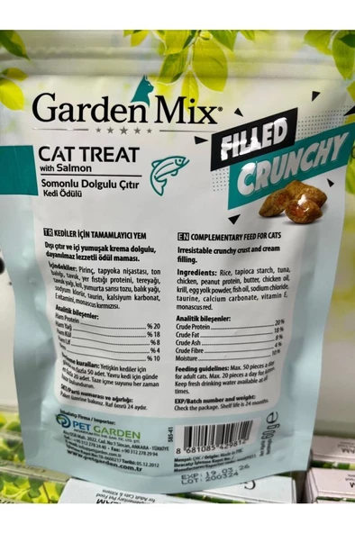 Gardenmix Somonlu İçi Dolgulu Kedi Ödülü 60gr - 2