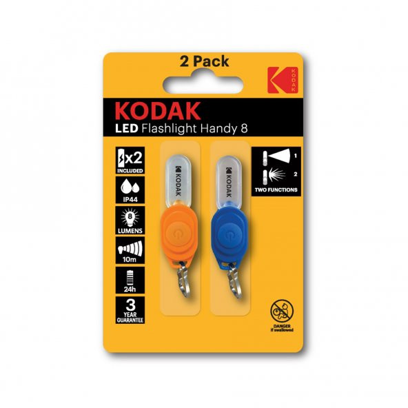 Kodak LED Flashlight Handy 8 Anahtar Feneri 2li Paket