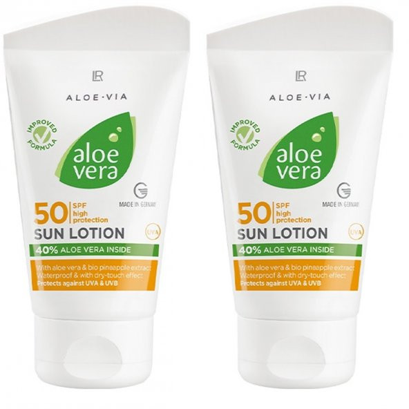 LR ALOE VIA Aloe Vera Anti-Aging Güneş Koruyucu Losyon SPF50 2li Set