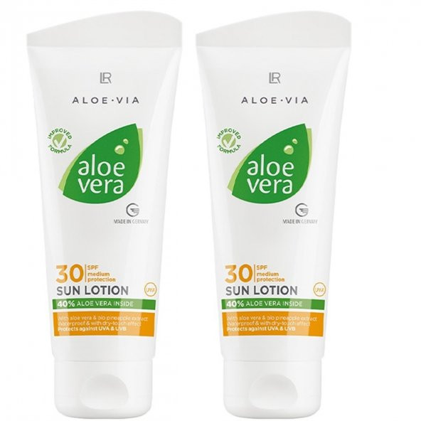 LR ALOE VIA Aloe Vera Güneş Koruyucu Losyon SPF30 2li Se