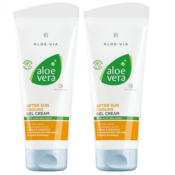 LR ALOE VIA Aloe Vera Güneş Sonrası Jel Krem 2li Set