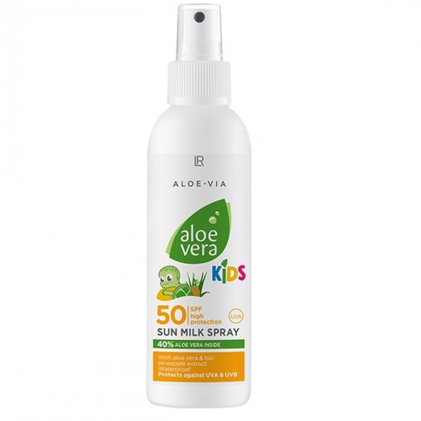 LR ALOE VIA Aloe Vera Çocuklar için Güneş Sütü Spreyi SPF50