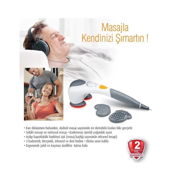 Medikaltec  FML 48312-Kızılötesi Özellikli Esnek Başlı Masaj Aleti