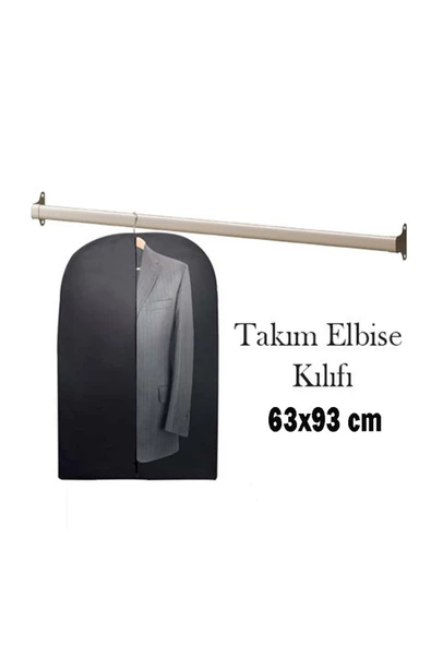 Elbise Kılıfı (GAMBOÇ)siyah Renk 63 X 93 Cm 25 Adet